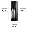 Sodastream Machine Terra noire Pack lave vaisselle