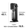Sodastream machine à gazéifier art noir promo