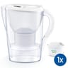 Brita carafe filtrante Marella blanche 1 filtre à eau Maxtra Pro inclus 1051118