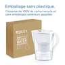 Brita carafe filtrante Marella blanche 1 filtre à eau Maxtra Pro inclus 1051118