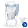 Brita carafe en verre bleu 1 filtre à eau Maxtra Pro inclus 1050449