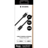 Bigben connected câble c/usb c 1.2m noir 100% plastique recyclé 3a