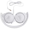 Jbl casque filaire t500 blanc JBLT500BLANC
