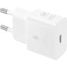 Samsung chargeur rapide 25w type c matériaux recyclés sans câble blanc EP-T2510NW