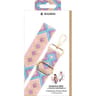 Bigben bandoulière pour smartphone motif brésilien violet et rose pale BBANDBRESV