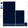 Gant de toilette 15x21cm bleu marine lot de 2