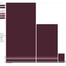Gant de toilette 15x21cm bordeaux lot de 2