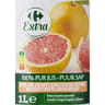 Carrefour extra pur jus de pamplemousse 100% 1l