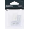 Trefilaction crochet adhésif transparent x4