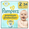 Pampers premium protection couches taille 2 4-8kg x34