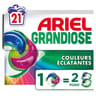 Ariel grandiose pods lessive liquide couleurs x 21 capsules