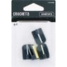 Trefilaction crochet adhésif anthracite x4
