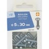 12 boulon tête poêlier acier zingué 5x30mm