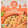 Carrefour classic tarte saumon poireaux 400g