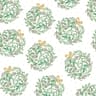 20 serviettes 33x33cm vege balls vert et or