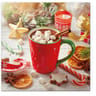 20 serviettes 33x33cm chocolat chaud de noel