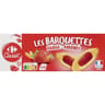 Carrefour classic' biscuits barquette à la fraise 120g