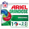 Ariel grandiose pods lessive liquide en capsules original x 14 lavages