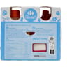 Carrefour Classic gourdes de yaourt framboise vanille 6x90g