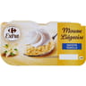 Carrefour extra mousse liégeoise saveur vanille 4x80g