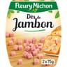 Fleury Michon dés de jambon de Paris 2 x 75g