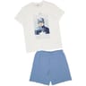Pyjashort captain homme BLANC/BLEU CAPTAIN XXL