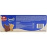 Carrefour sensation double & chock biscuits gaufrettes lait chocolat 128g