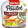 Herta blanc de poulet à la broche sans nitrite x4 lot 2+1 offert 420g