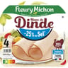 Fleury Michon blanc de dinde - 25% de sel 4 tranches 160g