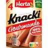 Herta knacki gourmande 4 pieces soit 280g
