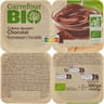 Carrefour bio crème dessert chocolat 4X95g