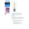 Philips ampoule LED E27 standard filament - blanc-chaud 40W lot de 2