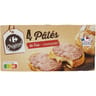Carrefour original pâté de foie lot de 4x80g