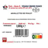 Volaille française aiguillettes de poulet 500g