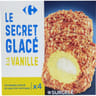 Carrefour extra dessert glacé vanille coeur meringué x4 280g