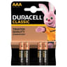 Duracell piles classic aaa x4