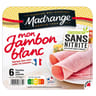 Madrange mon jambon blanc conservation sans nitrite sans couenne 6 tranches 210g
