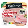 Madrange mon jambon blanc conservation sans nitrite sans couenne 6 tranches 210g