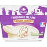 Carrefour classic fromage blanc vanille 0% mg 8x100g