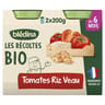 Bledina les récoltes bio tomates riz veau dès 6 mois 2x200g