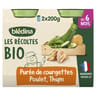 Bledina les récoltes bio purée de courgettes poulet fermier thym dès 6 mois 2x200g