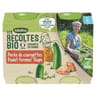 Bledina les récoltes bio purée de courgettes poulet fermier thym dès 6 mois 2x200g