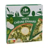 Carrefour classic tarte chèvre épinard 400g