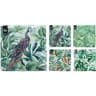 Serviettes jetables motif fleuri x16