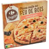 Carrefour original pizza cuite au feu de bois saumon fumé 440g
