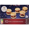 Carrefour extra 10 mini cheeseburgers 155g