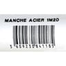Manche en acier 1m20