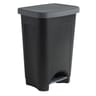 Carrefour Home poubelle à pédale 50l noire
