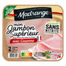 Madrange mon jambon supérieur sans nitrite avec couenne 2 tranches 80g