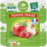 Carrefour classic compote pomme fraise 4x100g